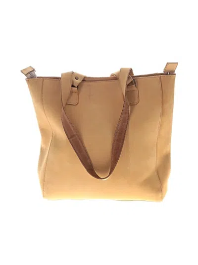 Pre-owned Unbranded Leather Tote Bag In Tan