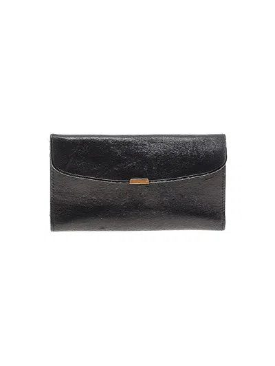 Pre-owned Unbranded Leather Wallet In Black
