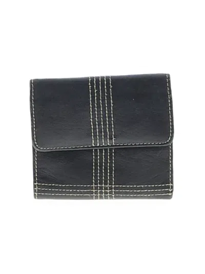 Pre-owned Unbranded Leather Wallet In Black