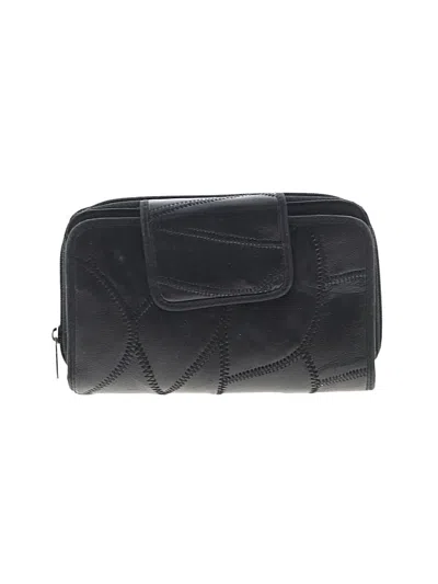 Pre-owned Unbranded Leather Wallet In Black