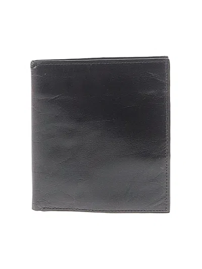 Pre-owned Unbranded Leather Wallet In Black