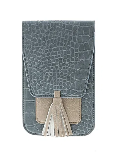 Pre-owned Unbranded Leather Wallet In Blue