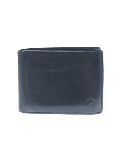 Pre-owned Unbranded Leather Wallet In Blue