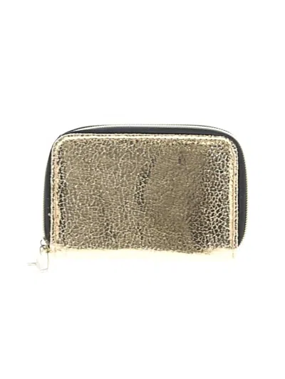Pre-owned Unbranded Leather Wallet In Gold