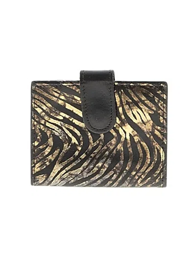 Pre-owned Unbranded Leather Wallet In Gold
