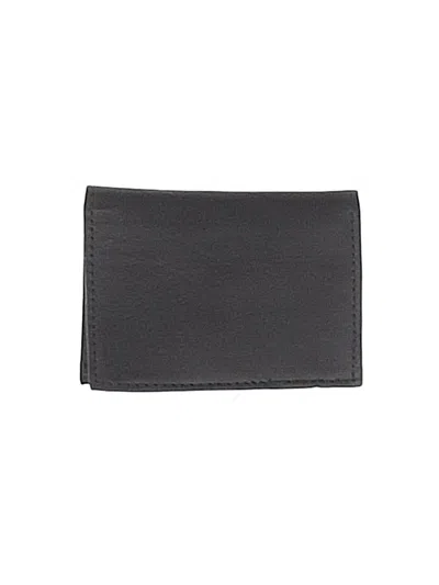 Pre-owned Unbranded Leather Wallet In Gray