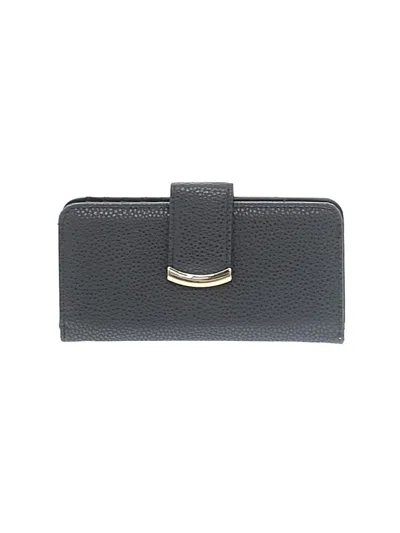 Pre-owned Unbranded Leather Wallet In Gray