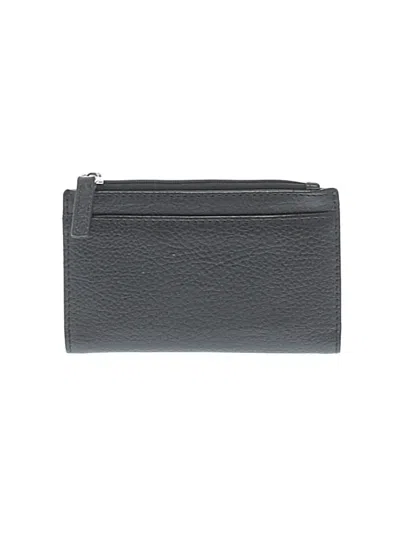 Pre-owned Unbranded Leather Wallet In Gray