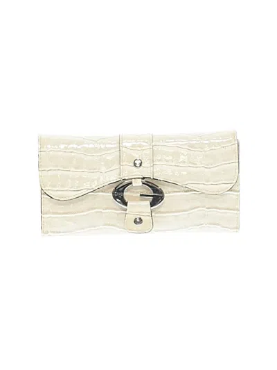 Pre-owned Unbranded Leather Wallet In Ivory