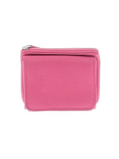 Pre-owned Unbranded Leather Wallet In Pink