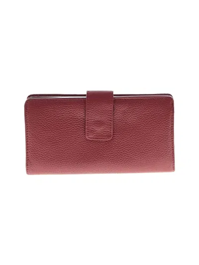 Pre-owned Unbranded Leather Wallet In Red