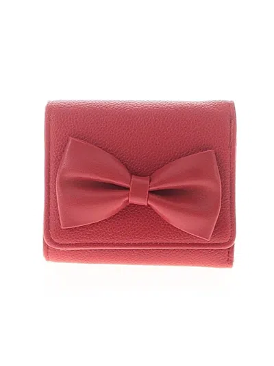 Pre-owned Unbranded Leather Wallet In Red