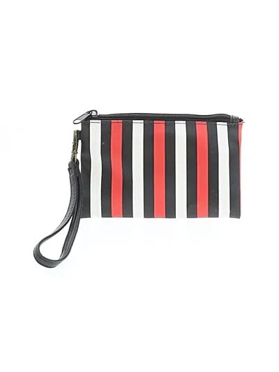 Pre-owned Unbranded Leather Wristlet In Red
