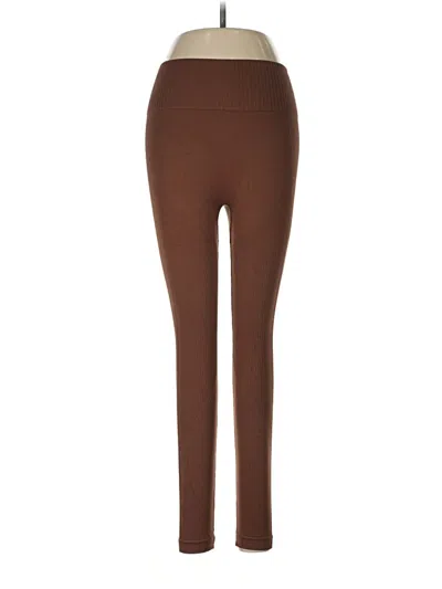 Pre-owned Unbranded Leggings In Brown