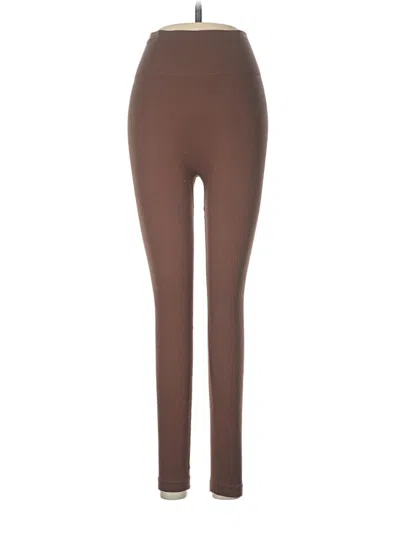 Pre-owned Unbranded Leggings In Brown