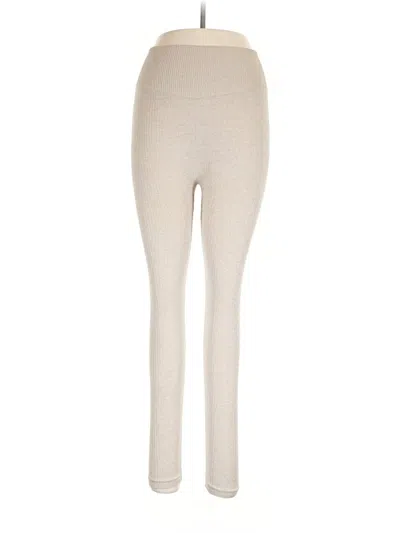 Pre-owned Unbranded Leggings In Ivory