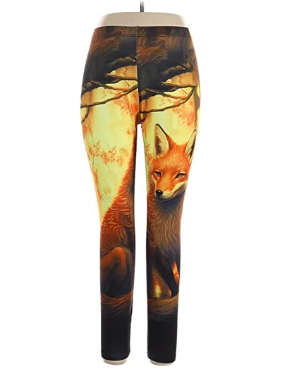 Pre-owned Unbranded Leggings In Orange