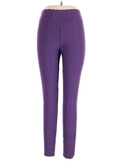 Pre-owned Unbranded Leggings In Purple