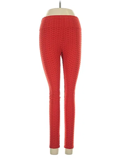 Pre-owned Unbranded Leggings In Red