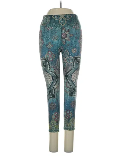 Pre-owned Unbranded Leggings In Teal
