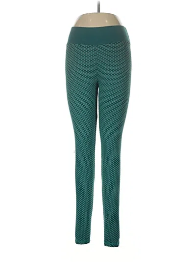 Pre-owned Unbranded Leggings In Teal