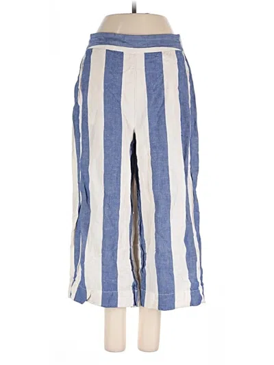 Pre-owned Unbranded Linen Pants In Blue