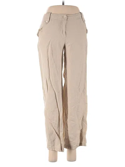 Pre-owned Unbranded Linen Pants In Brown