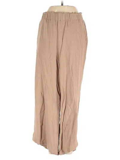 Pre-owned Unbranded Linen Pants In Brown