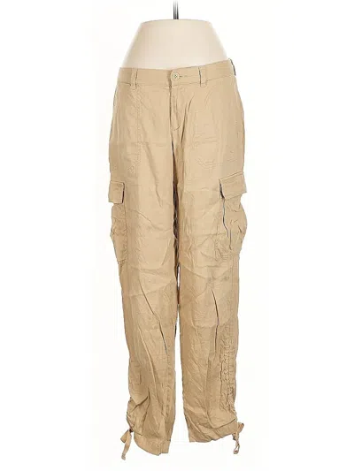 Pre-owned Unbranded Linen Pants In Brown