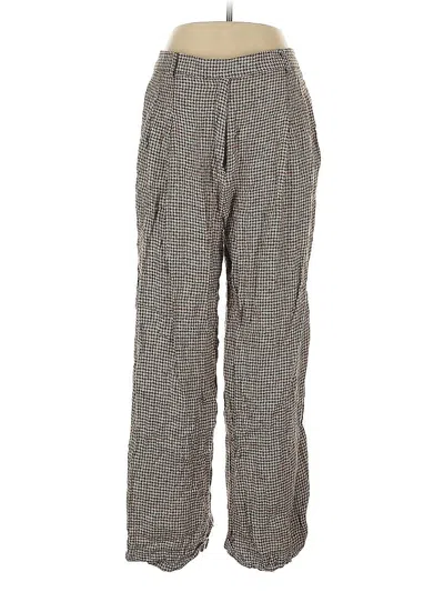 Pre-owned Unbranded Linen Pants In Gray