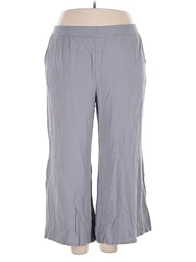 Pre-owned Unbranded Linen Pants In Gray