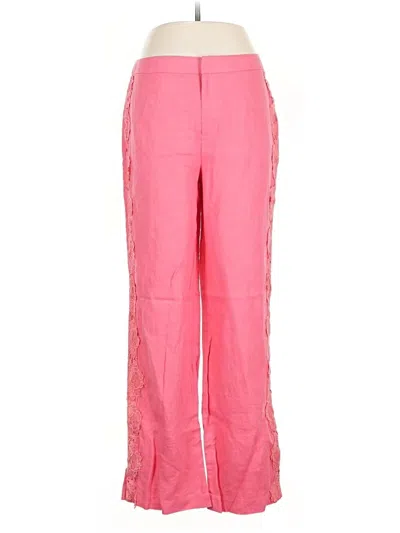 Pre-owned Unbranded Linen Pants In Pink