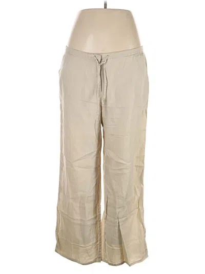 Pre-owned Unbranded Linen Pants In Tan