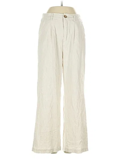 Pre-owned Unbranded Linen Pants In White