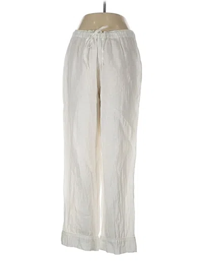 Pre-owned Unbranded Linen Pants In White