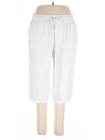Pre-owned Unbranded Linen Pants In White
