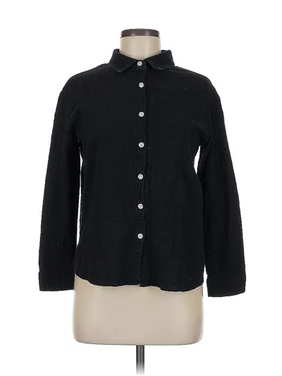 Pre-owned Unbranded Long Sleeve Blouse In Black