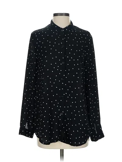 Pre-owned Unbranded Long Sleeve Blouse In Black