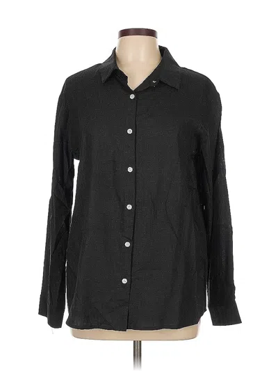Pre-owned Unbranded Long Sleeve Blouse In Black