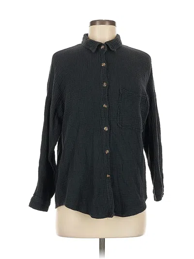 Pre-owned Unbranded Long Sleeve Blouse In Black