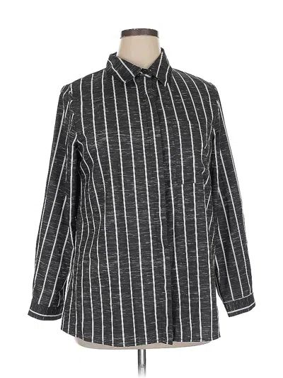 Pre-owned Unbranded Long Sleeve Blouse In Black