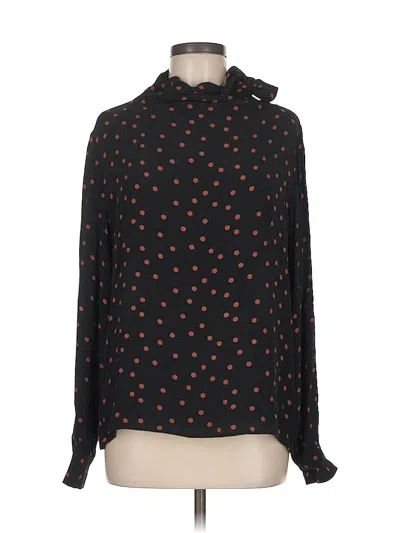 Pre-owned Unbranded Long Sleeve Blouse In Black