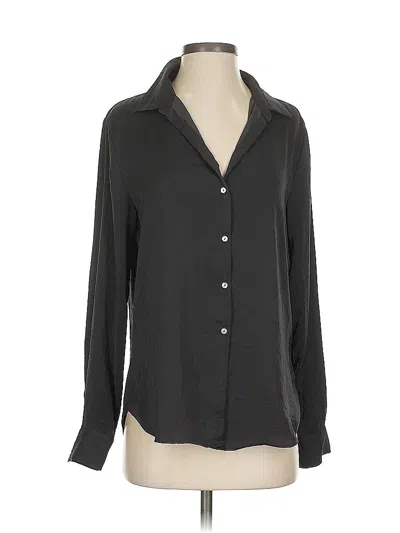 Pre-owned Unbranded Long Sleeve Blouse In Black