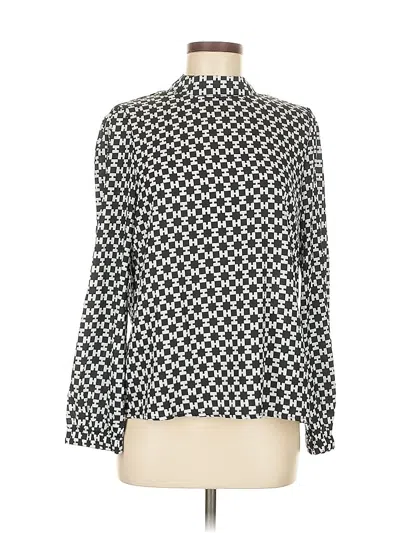 Pre-owned Unbranded Long Sleeve Blouse In Black