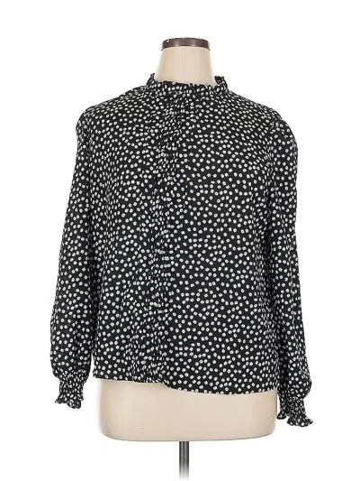 Pre-owned Unbranded Long Sleeve Blouse In Black