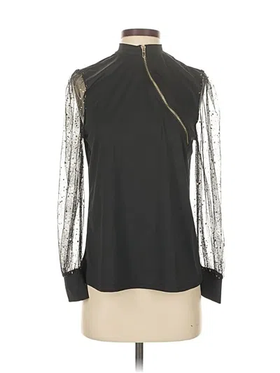 Pre-owned Unbranded Long Sleeve Blouse In Black