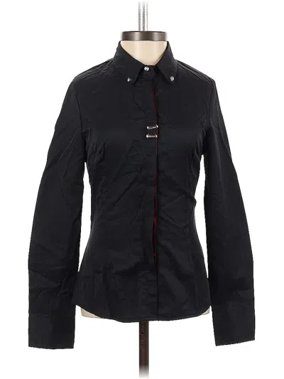 Pre-owned Unbranded Long Sleeve Blouse In Black