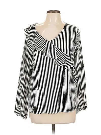 Pre-owned Unbranded Long Sleeve Blouse In Black