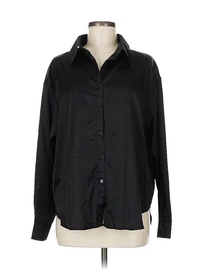 Pre-owned Unbranded Long Sleeve Blouse In Black