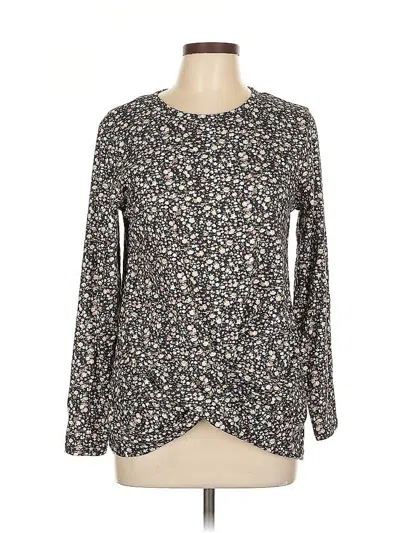 Pre-owned Unbranded Long Sleeve Blouse In Black